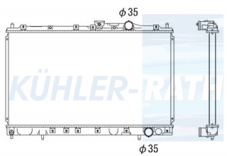 Wasserkhler passend fr Mitsubishi