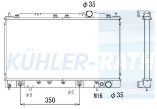 Wasserkhler passend fr Mitsubishi