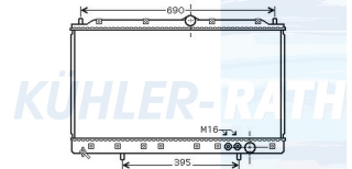 Wasserkhler passend fr Mitsubishi