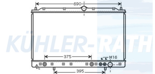 Wasserkhler passend fr Mitsubishi