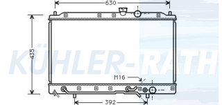 Wasserkhler passend fr Mitsubishi