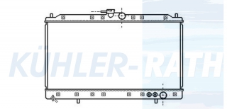 Wasserkhler passend fr Mitsubishi