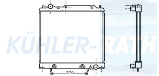 Wasserkhler passend fr Mitsubishi