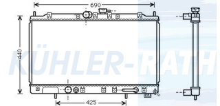 Wasserkhler passend fr Mitsubishi