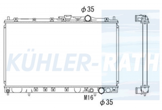 Wasserkhler passend fr Mitsubishi