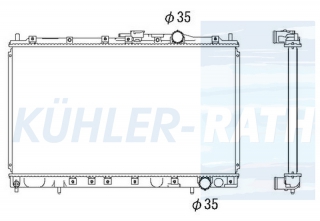 Wasserkhler passend fr Mitsubishi