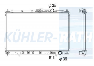 Wasserkhler passend fr Mitsubishi