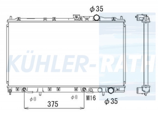 Wasserkhler passend fr Mitsubishi