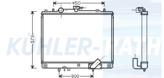 Wasserkhler passend fr Mitsubishi