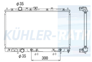 Wasserkhler passend fr Mitsubishi