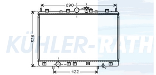 Wasserkhler passend fr Mitsubishi