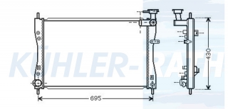 Wasserkhler passend fr Mitsubishi/Smart