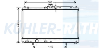 Wasserkhler passend fr Mitsubishi