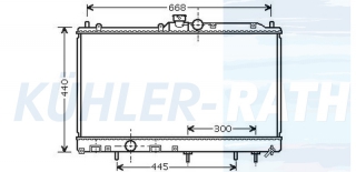 Wasserkhler passend fr Mitsubishi