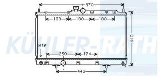 Wasserkhler passend fr Mitsubishi