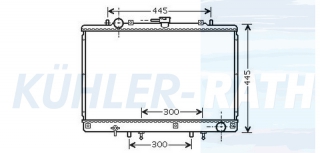 Wasserkhler passend fr Mitsubishi