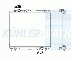 Wasserkhler passend fr Mitsubishi