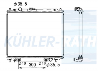 Wasserkhler passend fr Mitsubishi