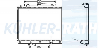 Wasserkhler passend fr Mitsubishi