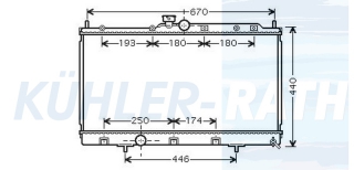 Wasserkhler passend fr Mitsubishi