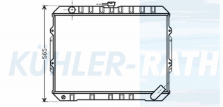 Wasserkhler passend fr Mitsubishi