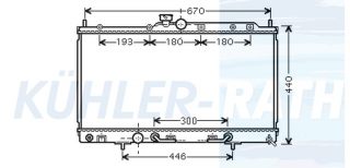 Wasserkhler passend fr Mitsubishi