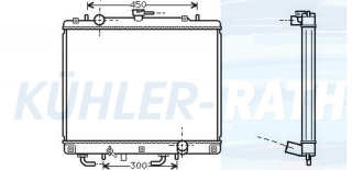 Wasserkhler passend fr Mitsubishi