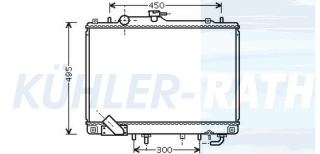 Wasserkhler passend fr Mitsubishi