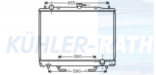 Wasserkhler passend fr Mitsubishi