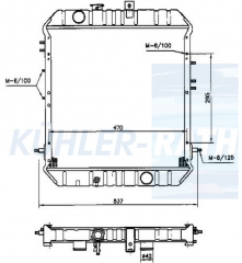 Wasserkhler passend fr Mitsubishi