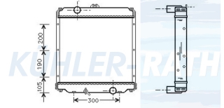 Wasserkhler passend fr Mitsubishi