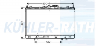 Wasserkhler passend fr Mitsubishi