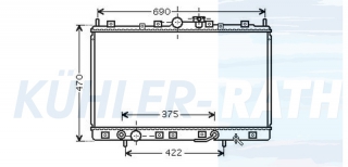 Wasserkhler passend fr Mitsubishi