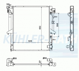 Wasserkhler passend fr Mitsubishi