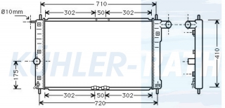 Wasserkhler passend fr Chevrolet/Daewoo