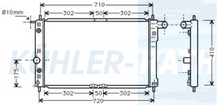 Wasserkhler passend fr Chevrolet/Daewoo