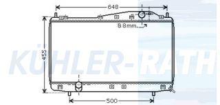 Wasserkhler passend fr Chevrolet/Daewoo