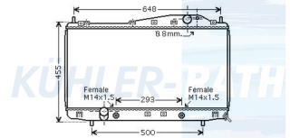 Wasserkhler passend fr Chevrolet/Daewoo