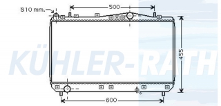 Wasserkhler passend fr Chevrolet/Daewoo