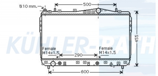 Wasserkhler passend fr Chevrolet/Daewoo