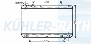 Wasserkhler passend fr Daewoo/Ssangyong