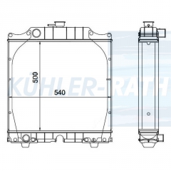 Wasserkhler passend fr Ford/Fiat/New Holland