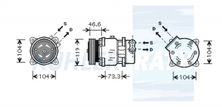 Kompressor passend fr Citron/Peugeot