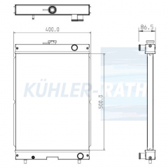 Wasserk�hler passend f�r Caterpillar
