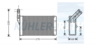 Heizkhler passend fr Citron/Peugeot