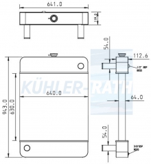 Wasserkhler passend fr Caterpillar/Marapco/Perkins