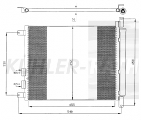 Kondensator passend fr Alfa Romeo