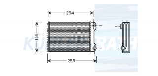 Heizkhler passend fr Fiat/Lancia