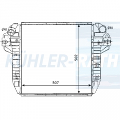 Ladeluftkhler passend fr Jeep