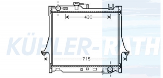 Wasserkhler passend fr Isuzu